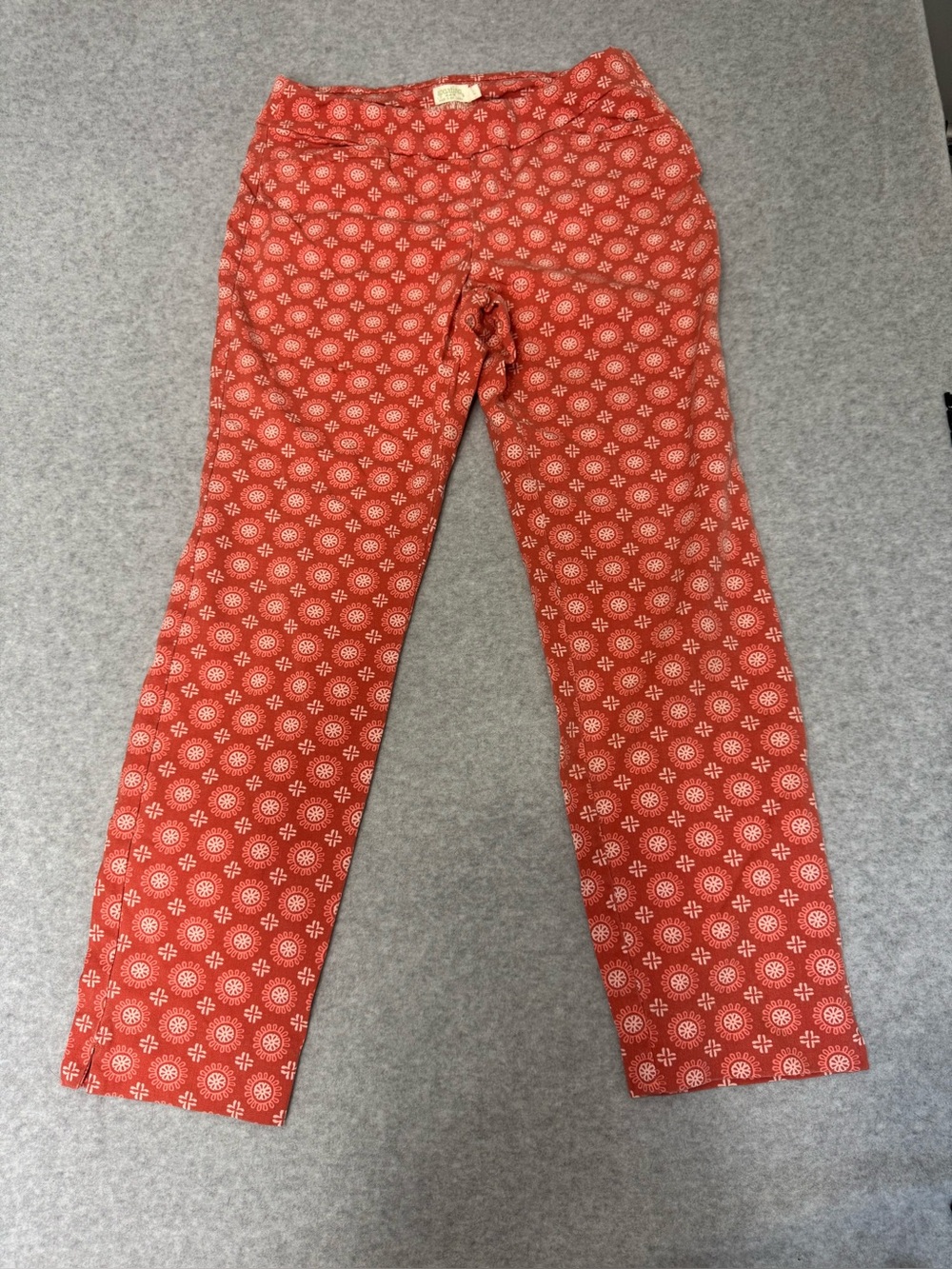 Spartina 449 Cora / Rust Masie Retro Boho Casual Women Pants Size Large